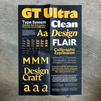 A cover of "Type Specimen Posters" cluster. The owner is timmurray. The cluster consists of 27 elements.