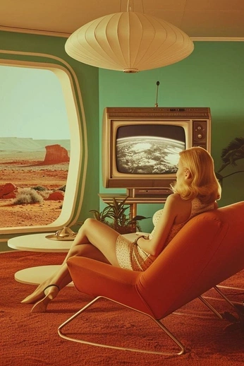 A cover of "Scifi Nostalgia" cluster. The owner is marleneeleonore. The cluster consists of 17 elements.