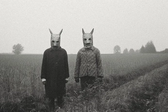 A cover of "B&W MASK" cluster. The owner is mikmof. The cluster consists of 19 elements.