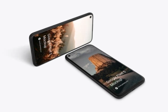 A cover of "google pixel 5 mockup" cluster. The owner is aimockuptools. The cluster consists of 2 elements.