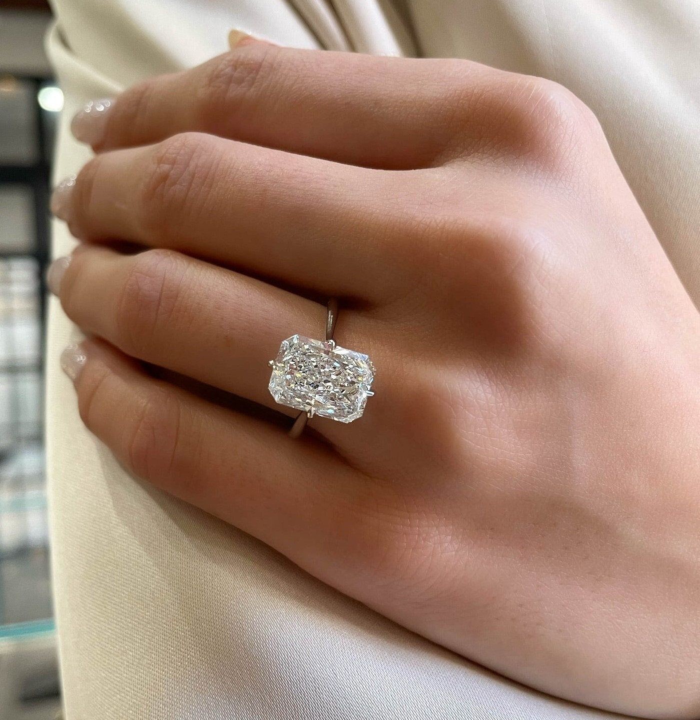 An engagement ring by Material Good.
