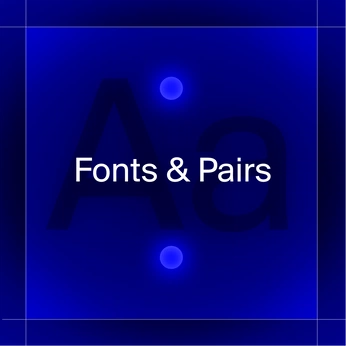 A cover of "Fonts & Pairs" cluster. The owner is zerosev. The cluster description is "Fonts Pairings and Inspirations". The cluster consists of 5 elements.