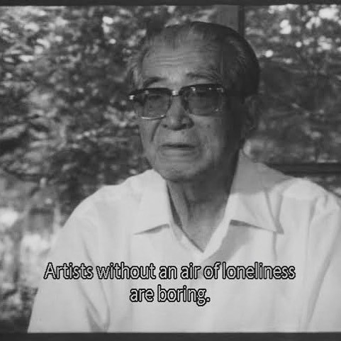 Film director Yasujirō Ozu in a still from the 1983 documentary I Lived, But... by Kazuo Inoue.