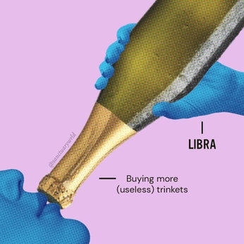 A cover of "Libra vibes" cluster. The owner is veronicatucker. The cluster consists of 28 elements.