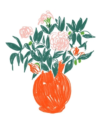 A cover of "Bouquet graphique" cluster. The owner is annickvibes. The cluster consists of 16 elements.