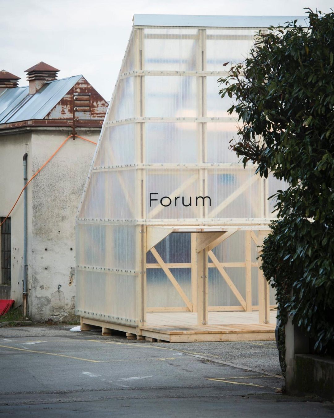 Forum Pavilion by Giona Bierens de Haan Architectures in Nyon, Switzerland. Photo by Greg Clément.