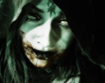 A cover of "horror games" cluster. The owner is spookysushi. The cluster description is "re, dbd, fatal frame, survival horror, general spookiness 🎮". The cluster consists of 65 elements.