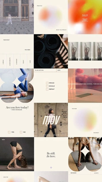 A cover of "Instagram feed design" cluster. The owner is brainless.shadow. The cluster consists of 4 elements.
