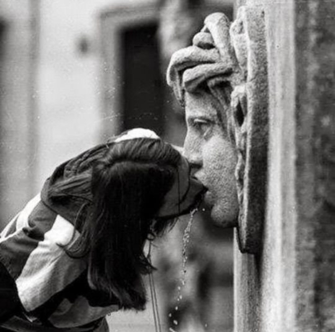 An image added by cynthia01 on Feb 22, 2023. May present: gesture, style, black-and-white, happy, sculpture.