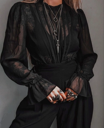 A cover of "GOTHIC FASHION EXAMPLES" cluster. The owner is pranil6. The cluster consists of 28 elements.