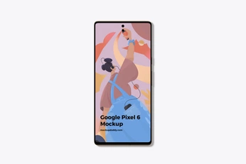 A cover of "google pixel 6 mockup" cluster. The owner is aimockuptools. The cluster consists of 2 elements.