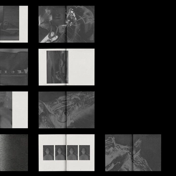 A cover of "layout" cluster. The owner is alyxxsmith. The cluster description is "unique and impactful graphic design, magazine and book lay-outs". The cluster consists of 108 elements.