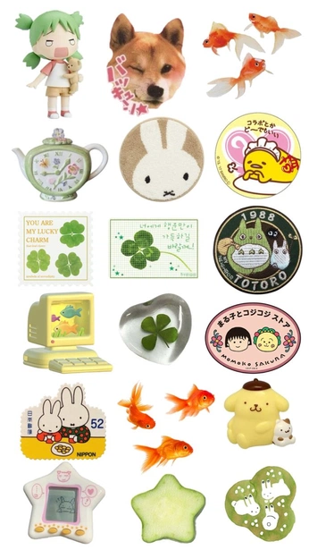 A cover of "juminocore sticker sheet" cluster. The owner is bunbunmilk. The cluster consists of 10 elements.