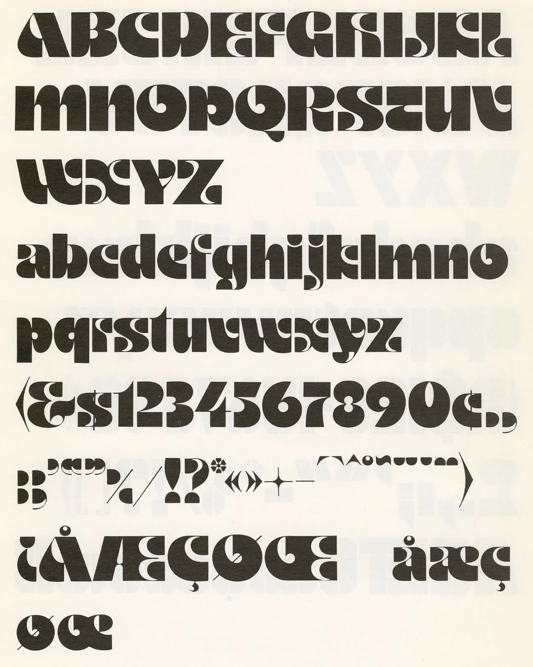 Motter Ombra, a typeface created by designer Othmar Motter in 1972.