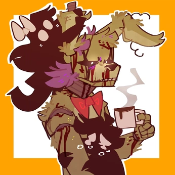 A cover of "life sucks, live cartoon" cluster. The owner is l30w0lf. The cluster consists of 10 elements.