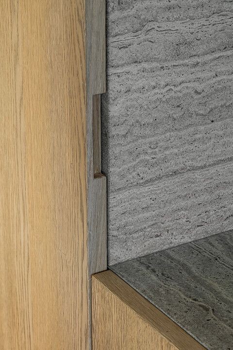 Detail from the Minimalist interior for a modern villa in Tiegem project by Wilfra.