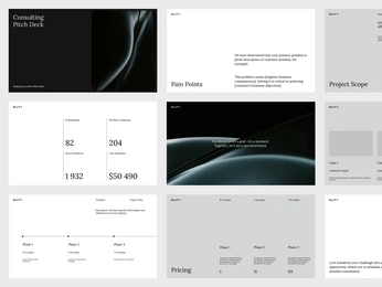 A cover of "Pitch deck" cluster. The owner is amiftahfahmi. The cluster consists of 35 elements.