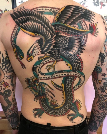 A cover of "american traditional tat" cluster. The owner is ahhhleennnaaaaah. The cluster consists of 3 elements.