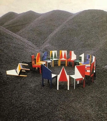 A cover of "Memphis Milano 1981-87" cluster. The owner is miliregretz. The cluster consists of 7 elements.