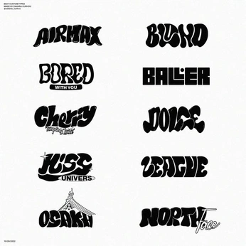 A cover of "Tipografías" cluster. The owner is melitaa29. The cluster consists of 5 elements.