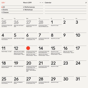 A cover of "calendar" cluster. The owner is abbyaker. The cluster consists of 17 elements.