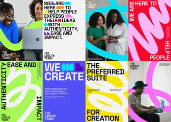 A cover of "Visual Identity Vault" cluster. The owner is sey. The cluster description is "Visual Identity designs showcasing brand elements and concepts.". The cluster consists of 149 elements.