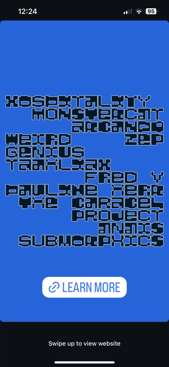 A cover of "typography" cluster. The owner is yungmomi. The cluster consists of 13 elements.