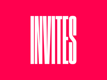 A cover of "Invitations" cluster. The owner is larchmontclare. The cluster consists of 5 elements.