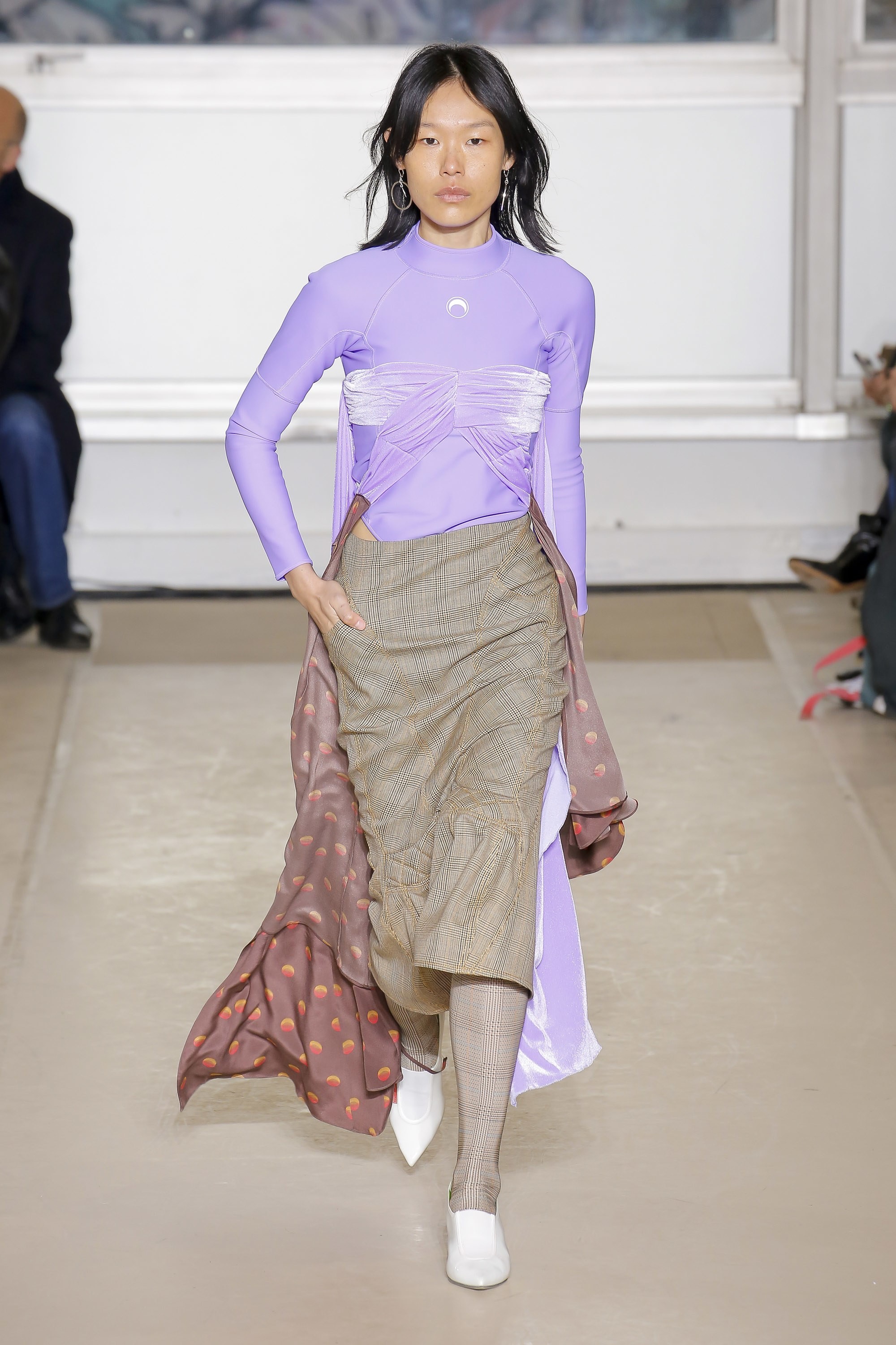 A look from the Marine Serre Autumn/Winter 2018 collection. Photo by Indigital.