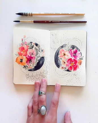 A cover of "sketchbook art" cluster. The owner is byjessicaelena. The cluster consists of 792 elements.