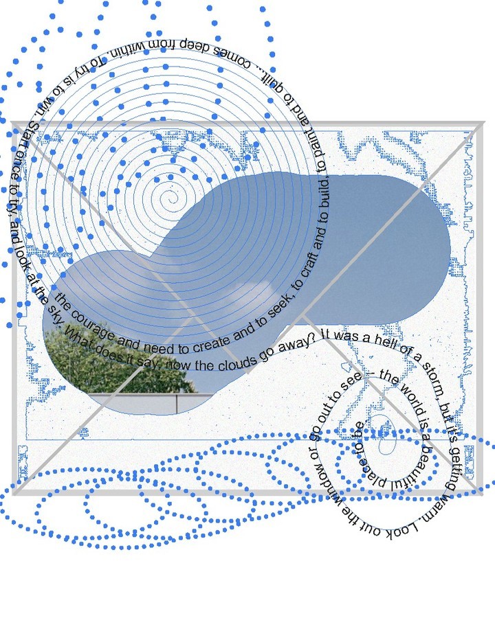 An Instagram  post added on May 01, 2024. The author is @lilalanuit. May present: electric blue, world, organism, font, slope.