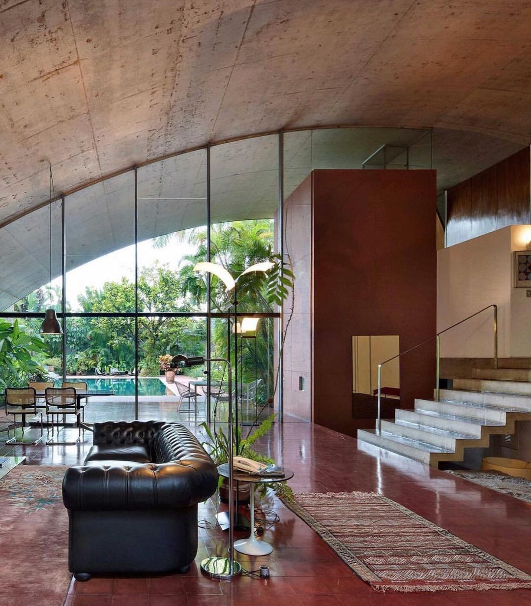 Milan House (1975) by architect Marcos Acayaba in São Paulo. Photo by Jomar Bragança.