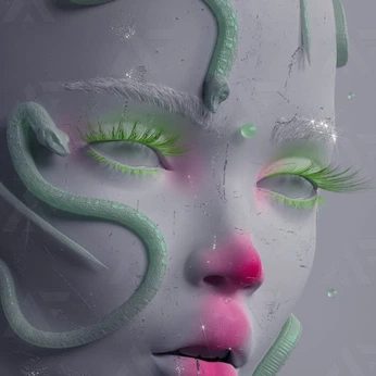 A cover of "La figure féminine" cluster. The owner is lookuptothesky. The cluster consists of 45 elements.