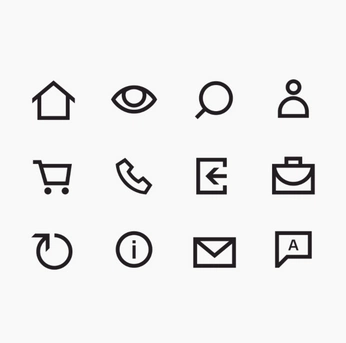 A cover of "Icon design" cluster. The owner is wawarichardson. The cluster consists of 17 elements.