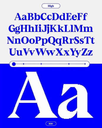 A cover of "Typographie" cluster. The owner is enguacco. The cluster consists of 38 elements.