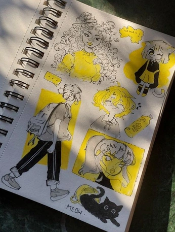 A cover of "Art Inspo" cluster. The owner is ermss. The cluster consists of 619 elements.