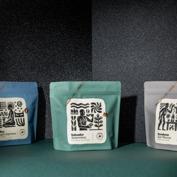 A cover of "Coffee Packages" cluster. The owner is mikexh437. The cluster consists of 8 elements.