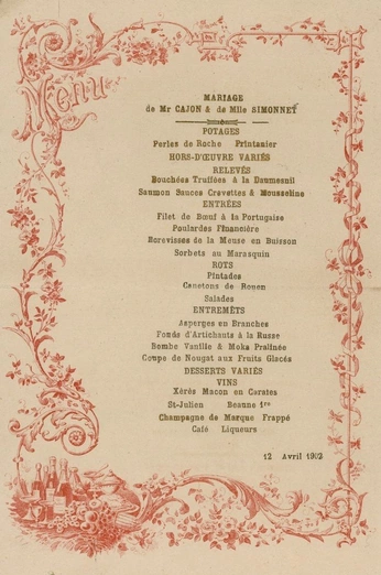 A cover of "vintage menu" cluster. The owner is angelaca. The cluster consists of 6 elements.