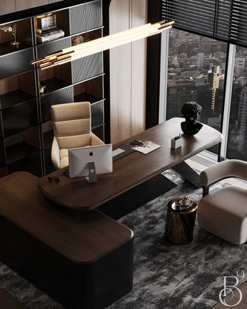 A cover of "Oficina seria" cluster. The owner is arq.mguti. The cluster consists of 4 elements.