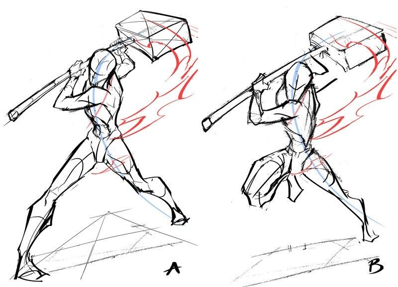 Action poses