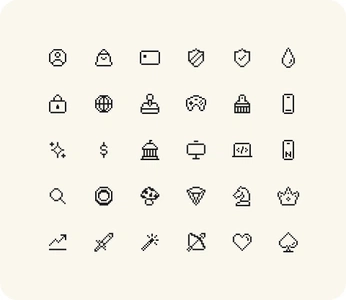 A cover of "Icons" cluster. The owner is cdewen. The cluster consists of 7 elements.