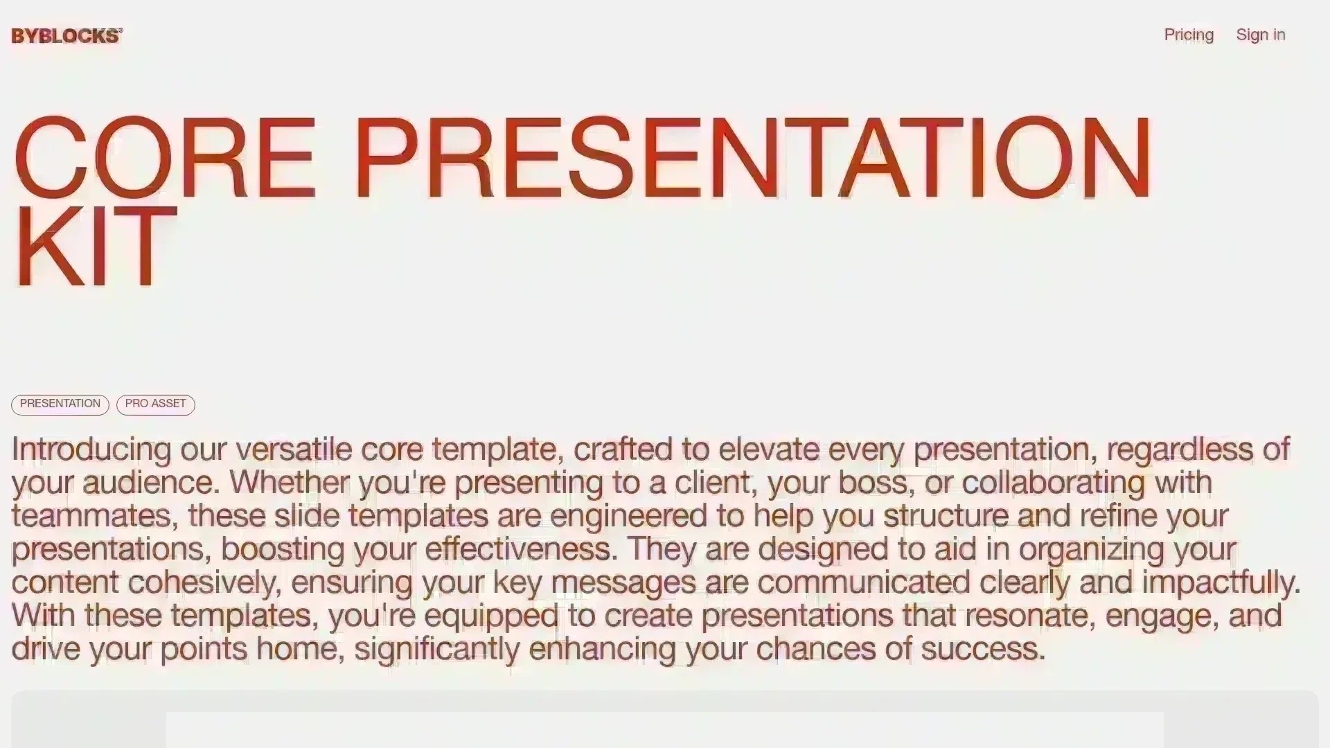 PRESENTATION