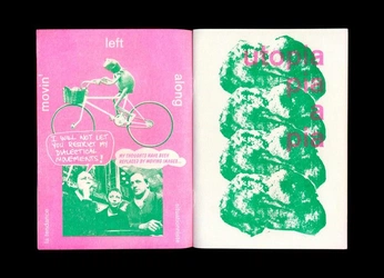 A cover of "risograph_zine" cluster. The owner is dimhin. The cluster consists of 12 elements.