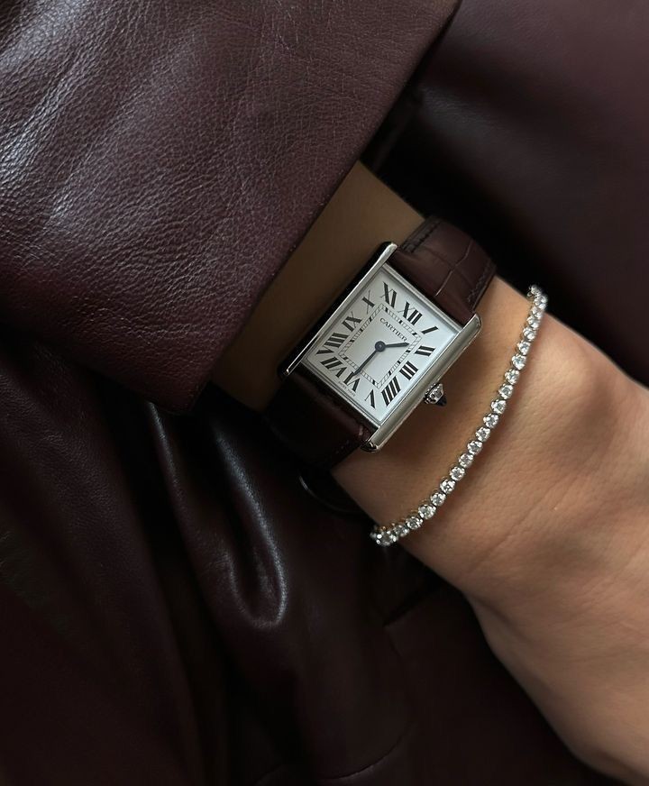 A Pinterest pin added by marianaoliveira on Oct 25, 2024. The author is mariana oliveira. May present: silver, jewellery, bracelet, watch.