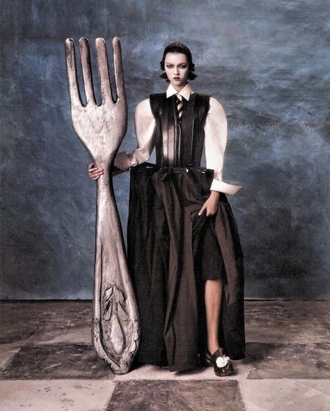 A look from the HODAKOVA Fall/Winter 2024 campaign, photographed by Elizaveta Porodina.