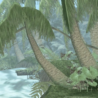 A cover of "environments" cluster. The owner is spookysushi. The cluster description is "mostly game environment ideas + refs 🎮". The cluster consists of 34 elements.