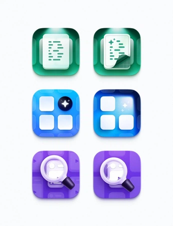 A cover of "Icons" cluster. The owner is dimitroweb. The cluster consists of 18 elements.