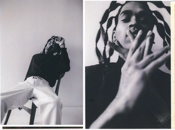 A cover of "Rapper Page Inspo" cluster. The owner is foureverdela. The cluster consists of 28 elements.