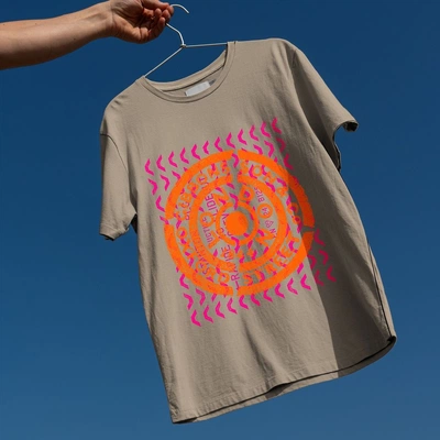 An Instagram  post added on Jul 14, 2024. The author is @pentagramdesign. May present: supply family tshirt mockups, t-shirt, shirt, mockup.