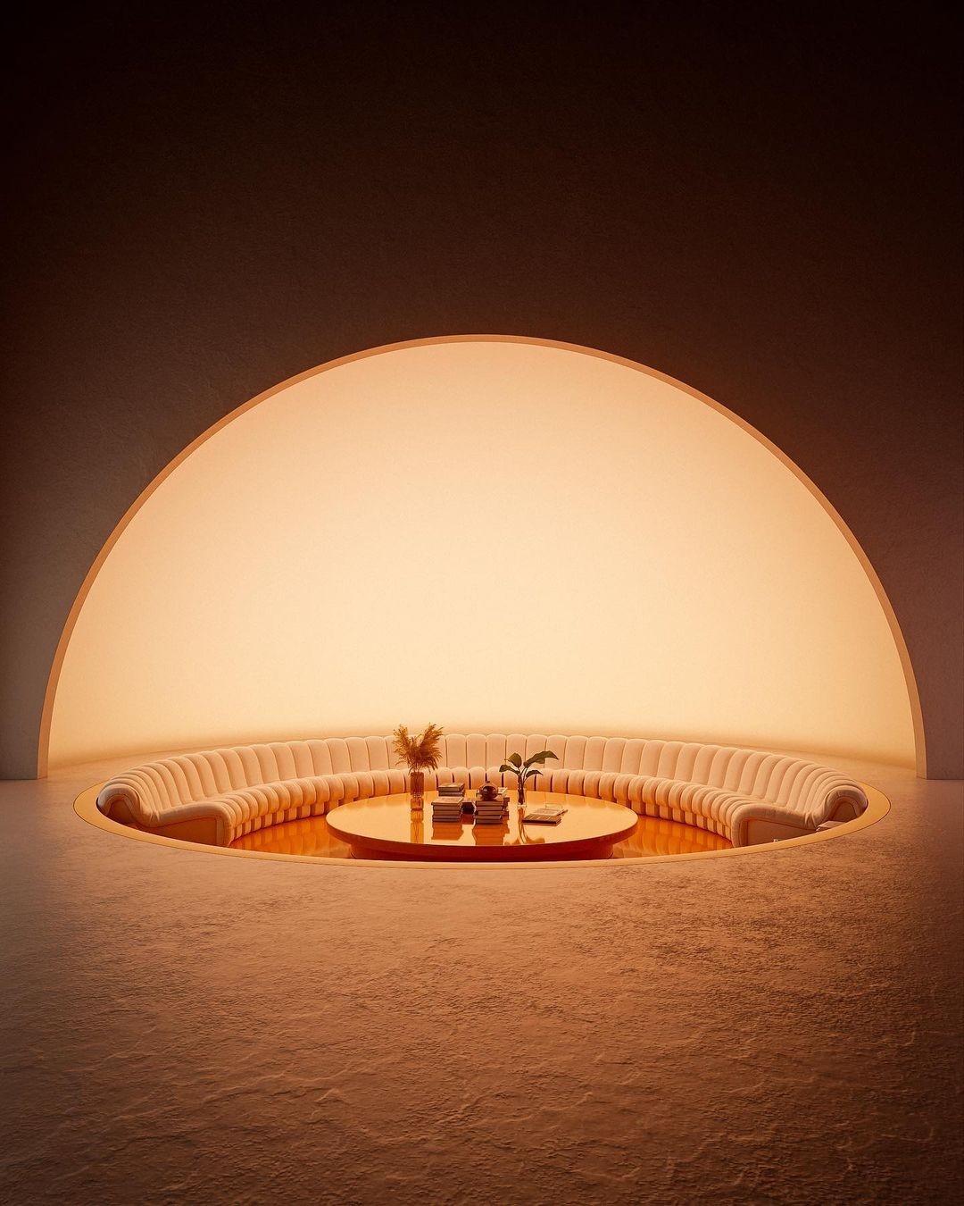 'House of lights' features a Ds-600 sofa by de Sede AG and an Eames Lounge Chair by Herman Miller.